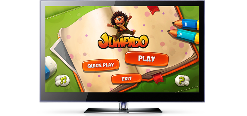 Jumpido on TV with Kinect